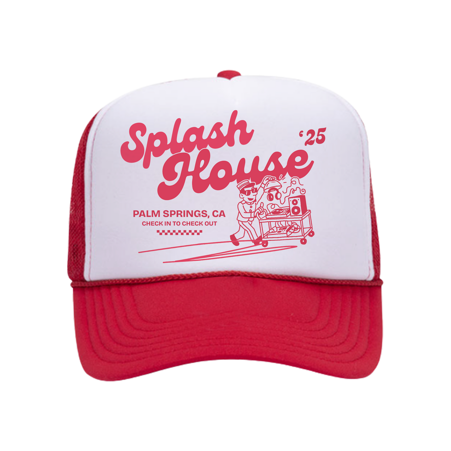 Check-in to Check-out Trucker Hat