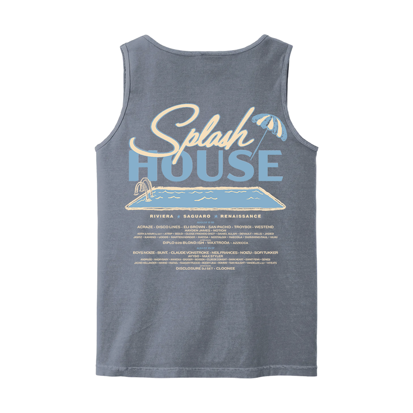 Splash House 2025 Lineup Tank