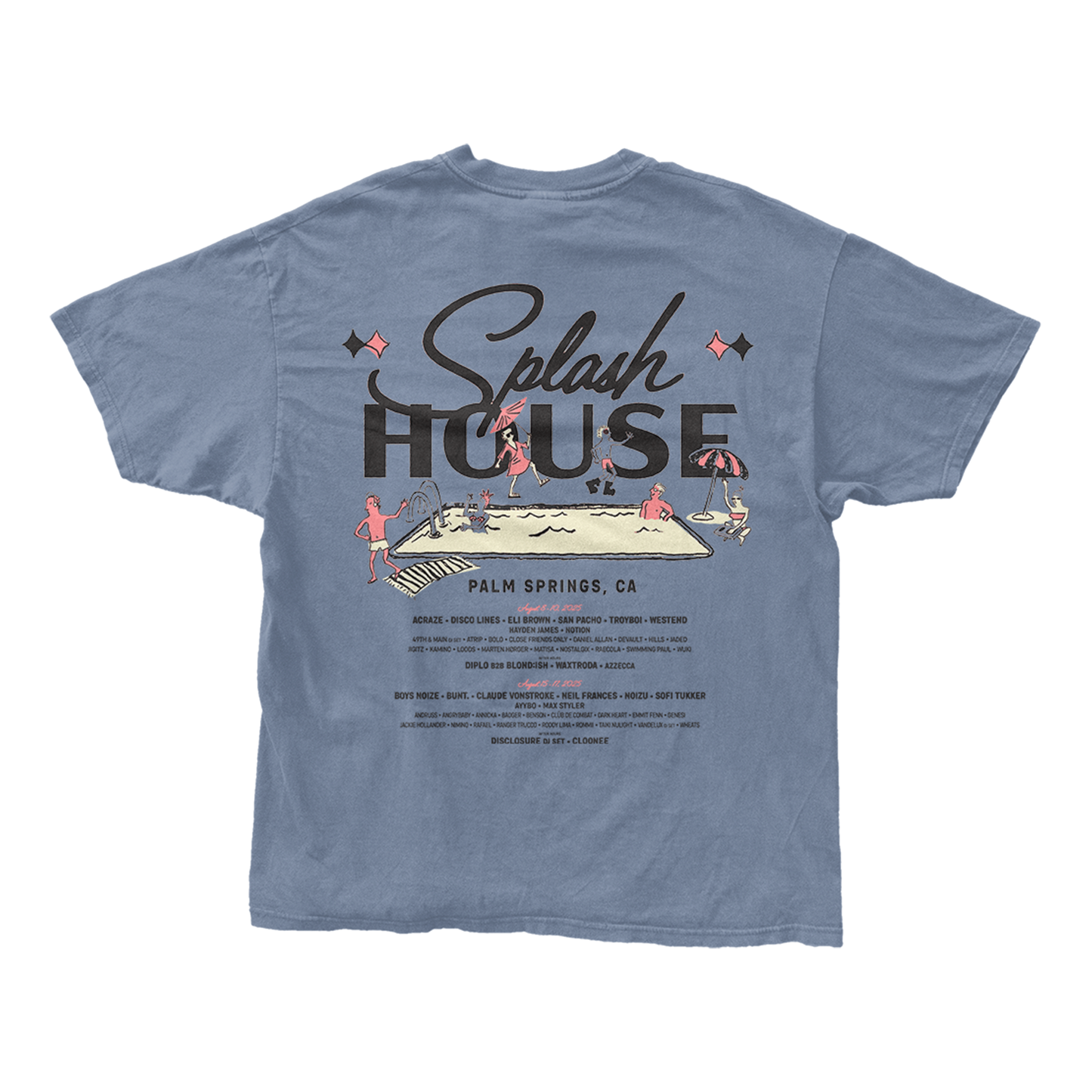 Pool Party Lineup Tee